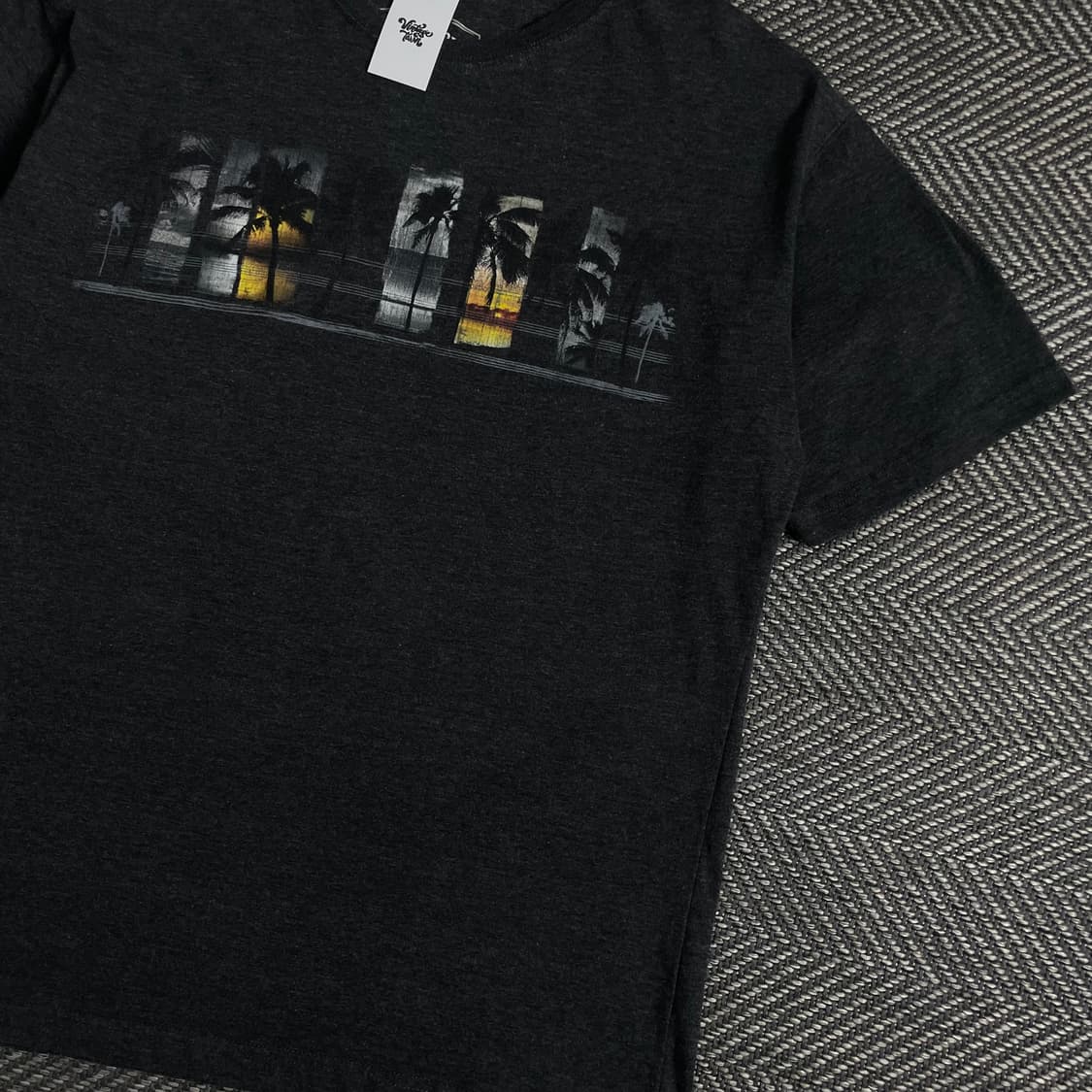 빈티지 팜트리 프린팅 박시핏 티셔츠o 3610 상품이미지2