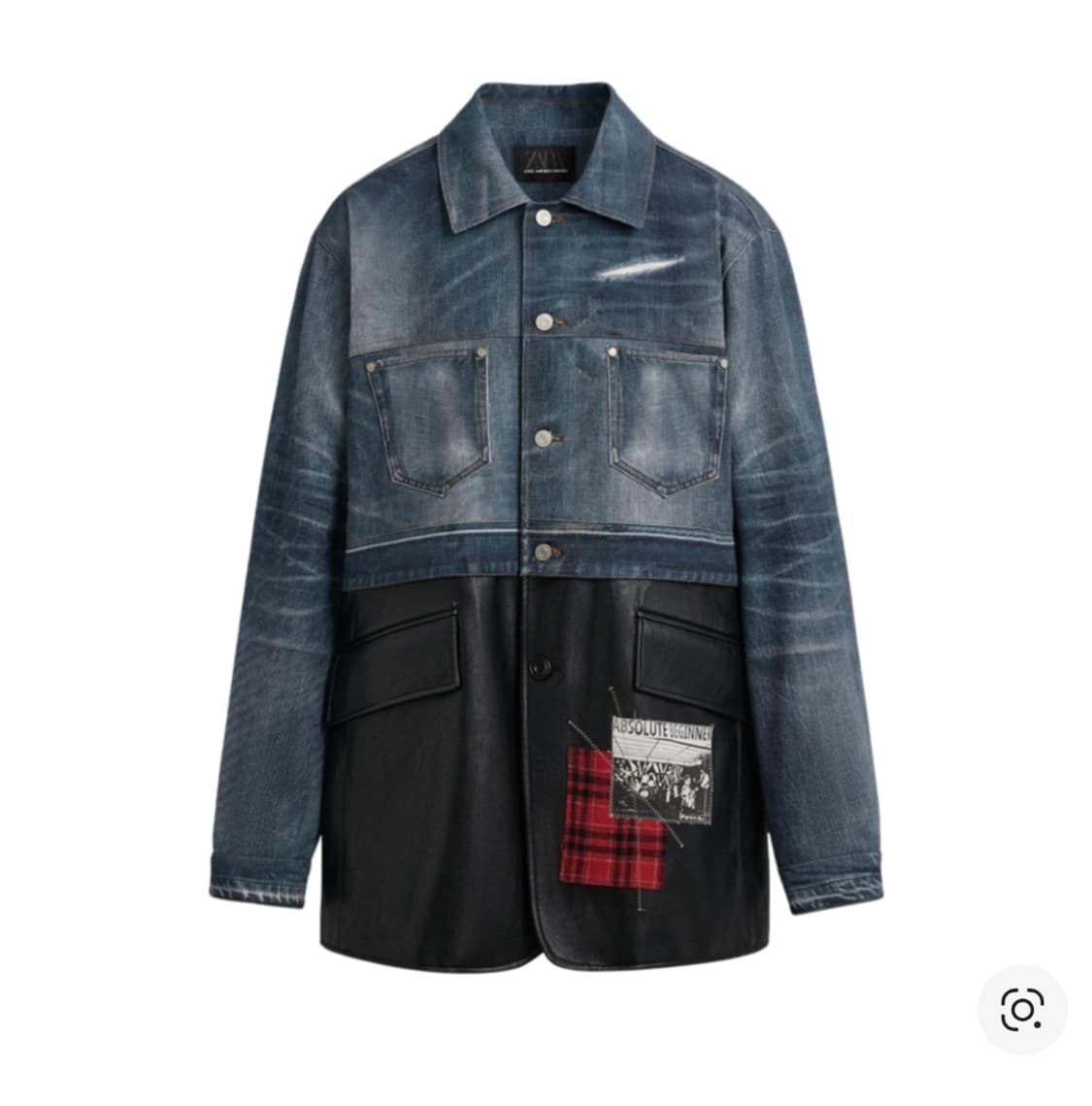 m)자라 x 앤더슨벨 데님 콤보 점퍼 미디움 블루 상품이미지1