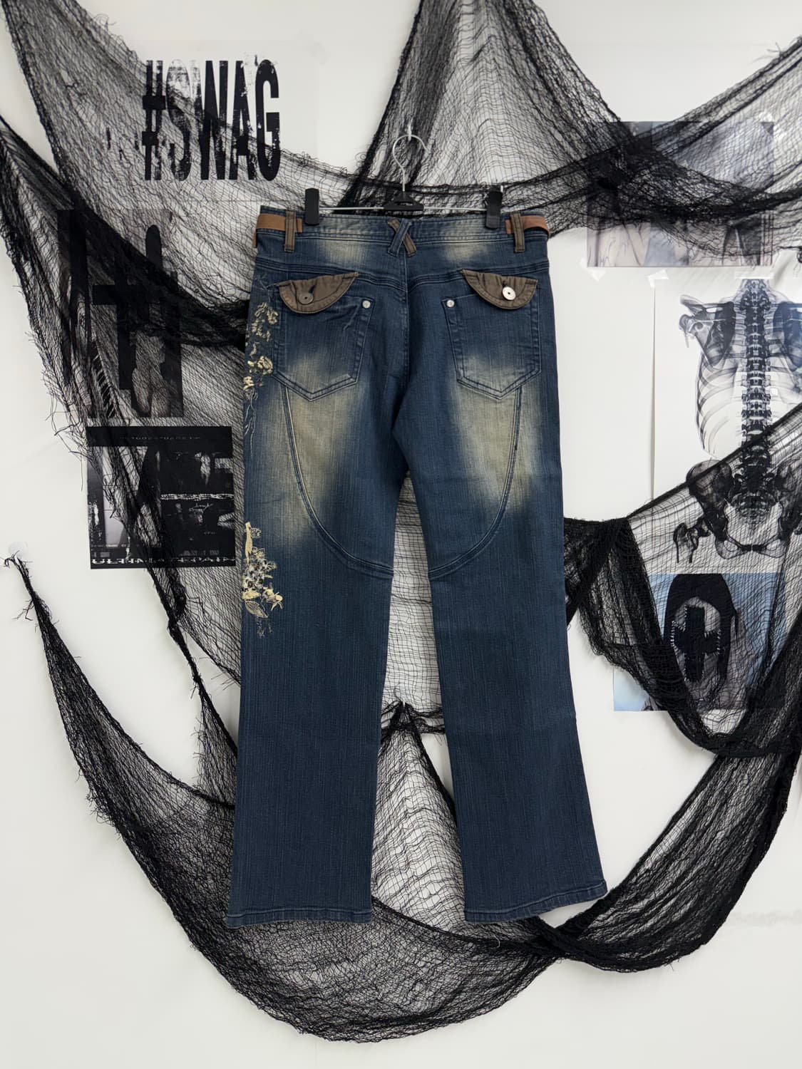 00s embriodery detail jeans  상품이미지4
