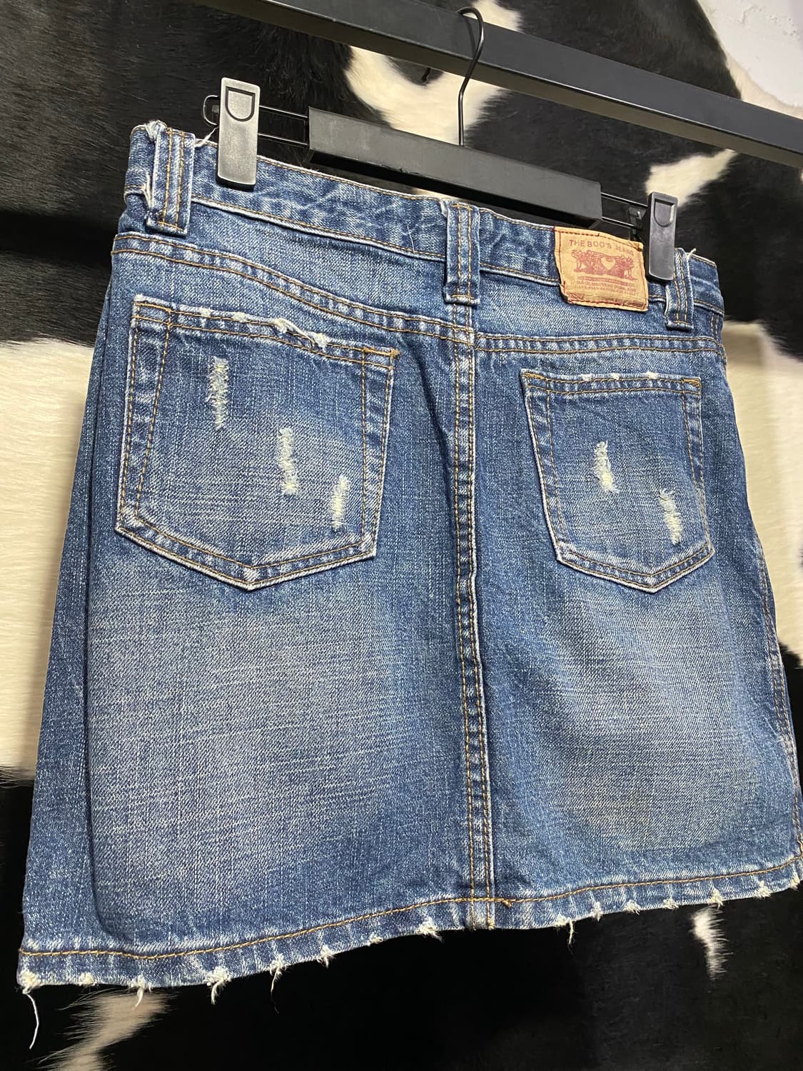 Boo’s jeans 데미지 디테일 데님 미니스커트 상품이미지7