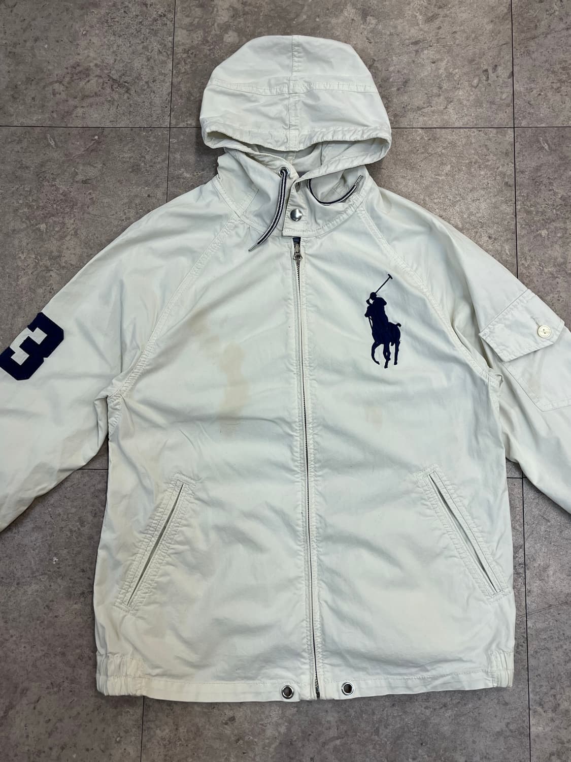 폴로 랄프로렌 빅포니 후드 자켓 화이트 L #csz2975 상품이미지4