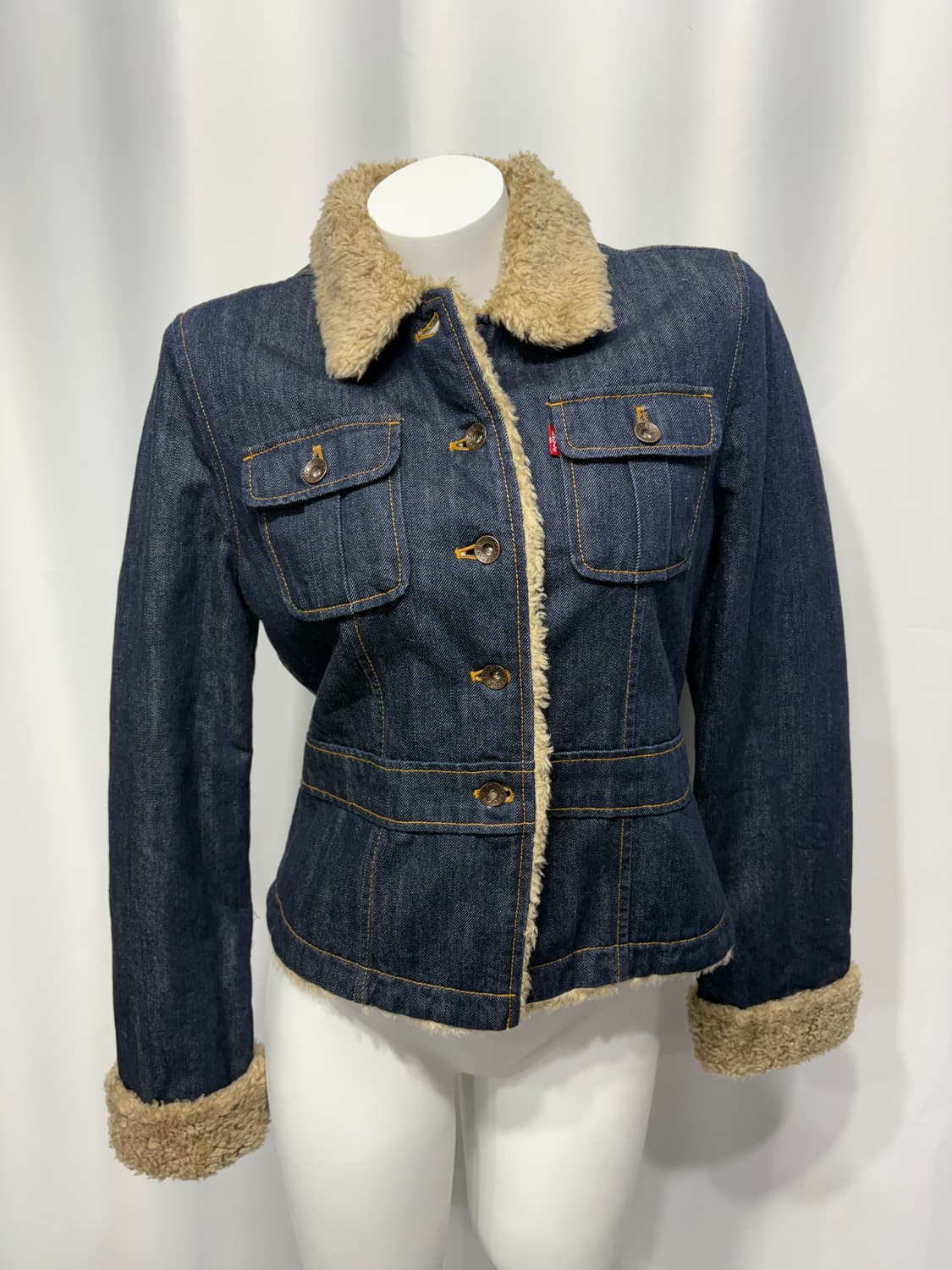 🎸Levi's 진청 데님 쉐르파 자켓🎸 상품이미지5