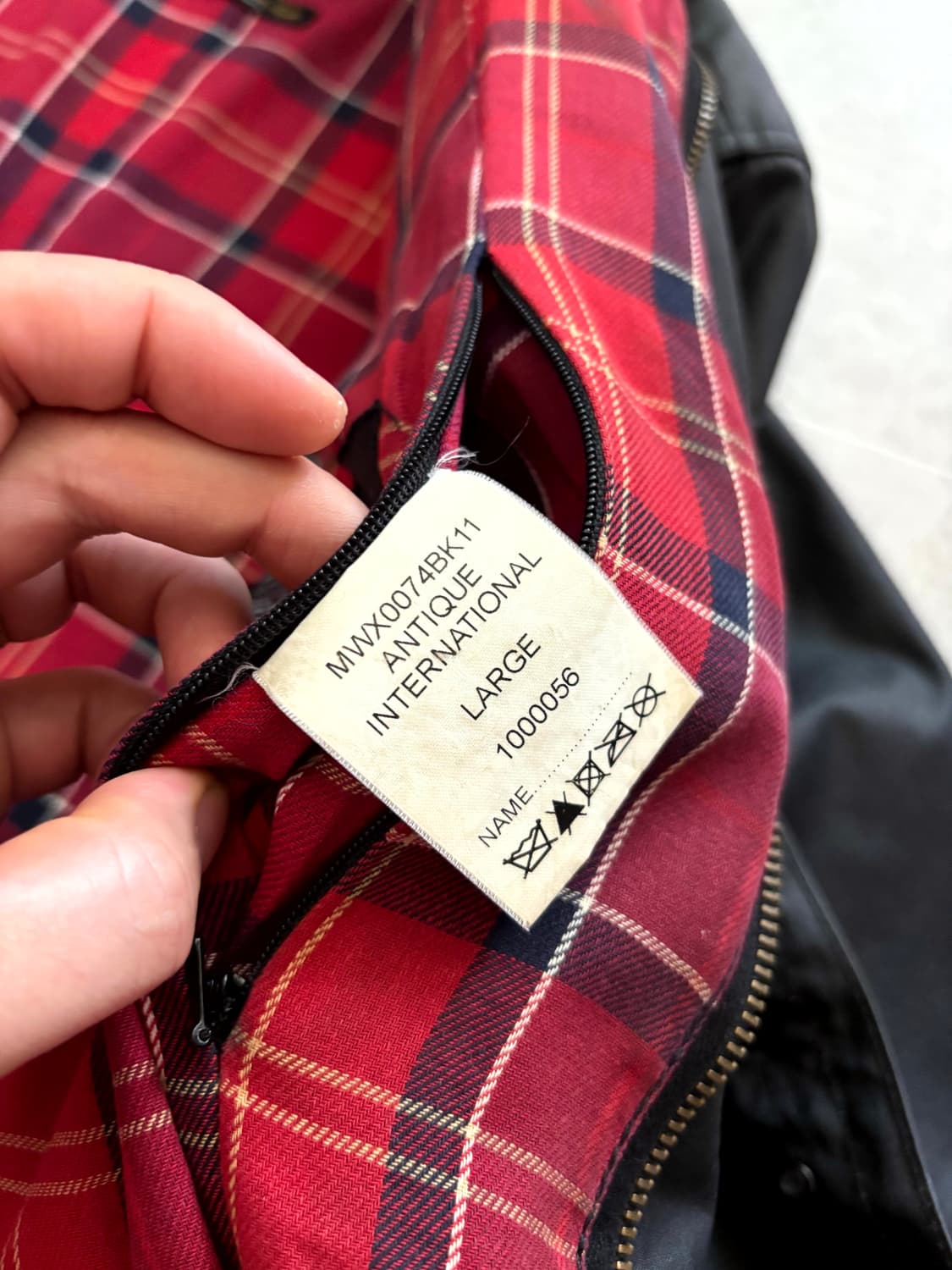 바버 인터네셔널 Antique 자켓 L(~105) 상품이미지8