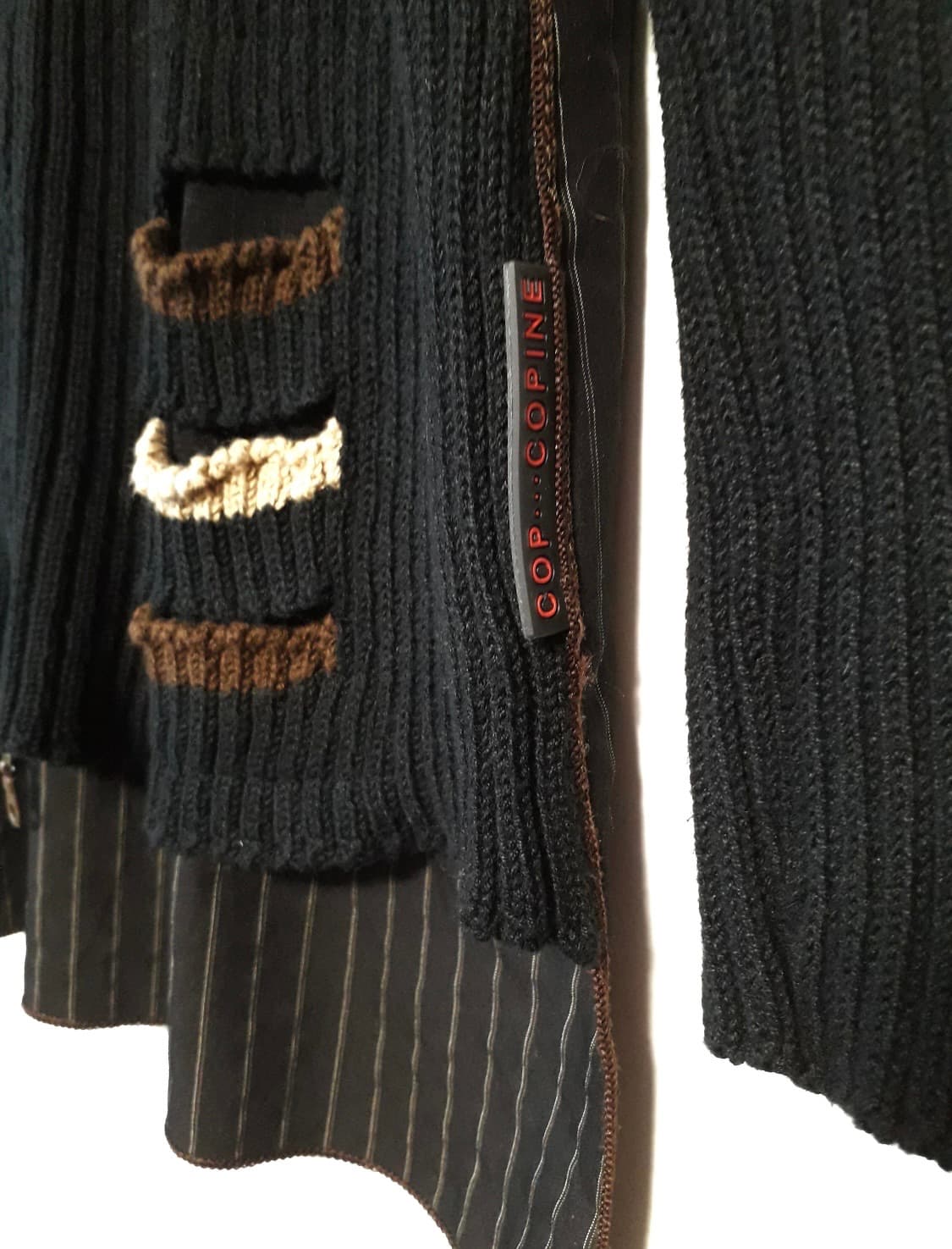 COP COPINE Rib Knit Sweater Zipp 상품이미지8
