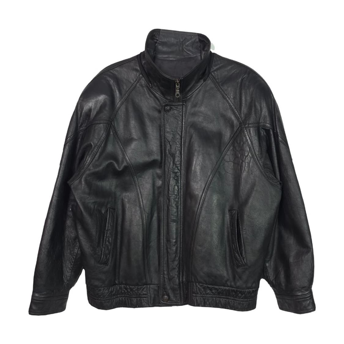 MALUBEL 시드니 리얼 양가죽 히든 집업 블루종 상품이미지1