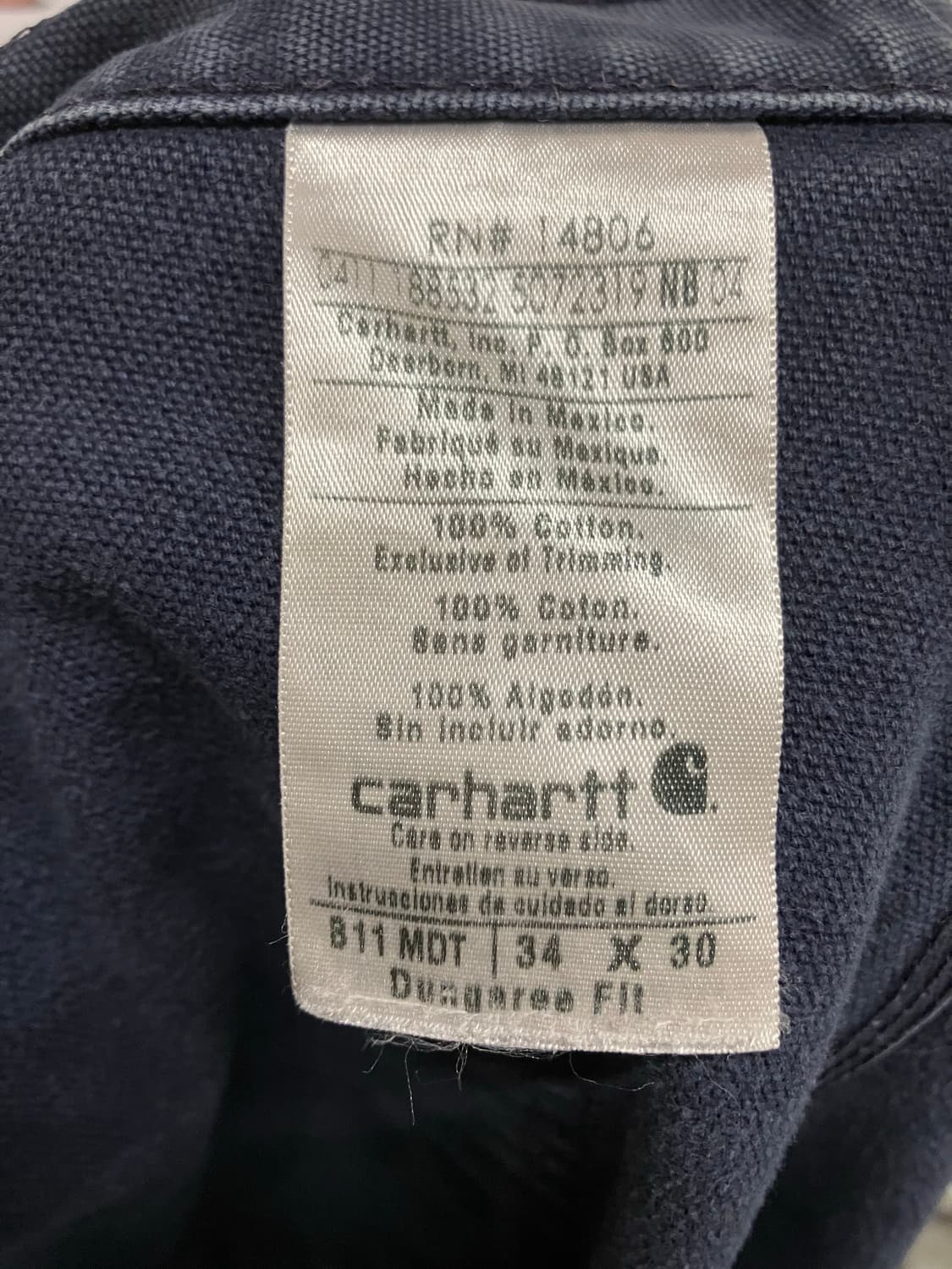 N47 칼하트 싱글니 카펜터 팬츠 상품이미지4