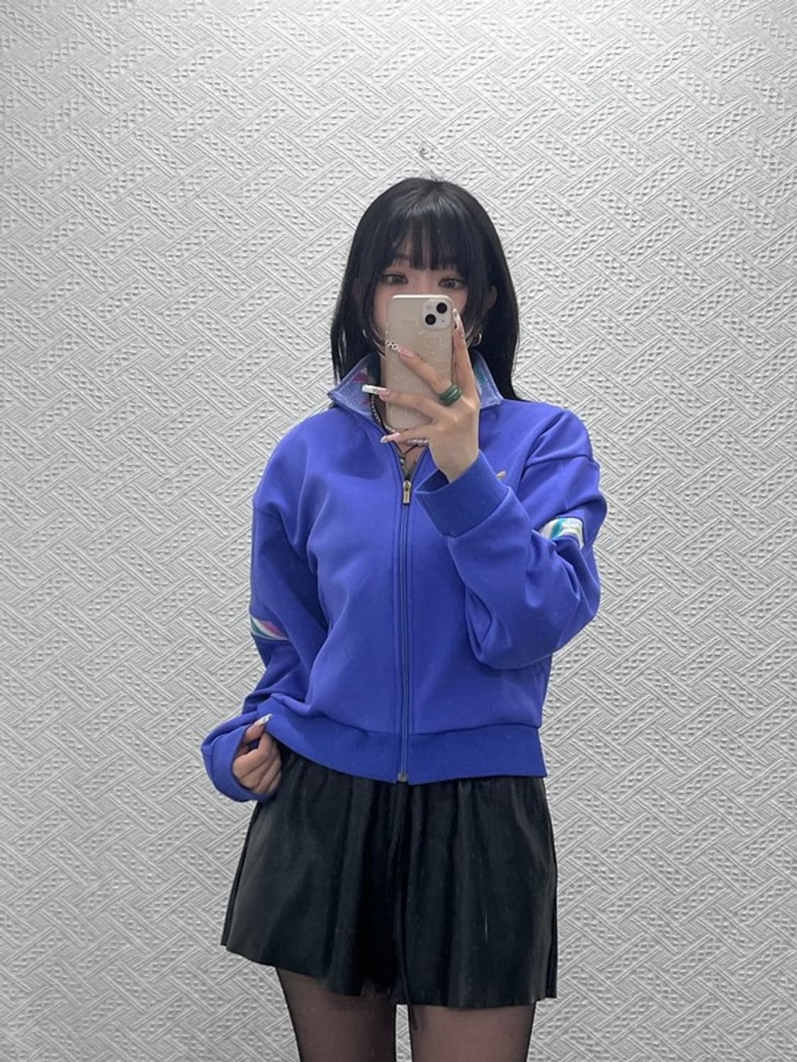 아디다스 희귀 올드스쿨 레트로 라벤더 포도맛 져지 집업 M C11508 상품이미지2