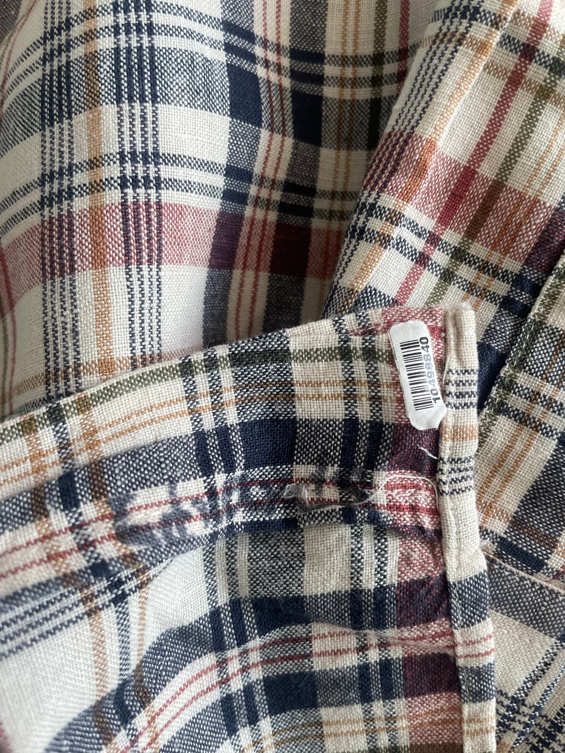 RRL 린넨코튼 체크셔츠(M) 상품이미지3