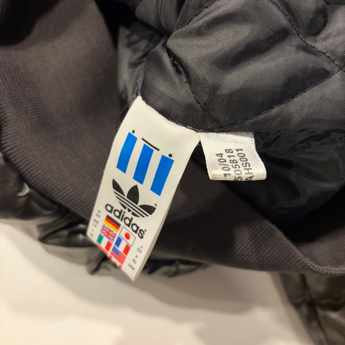 04s 아디다스 빅로고 카모 삼선 패딩 자켓 카키브라운 C814 상품이미지7