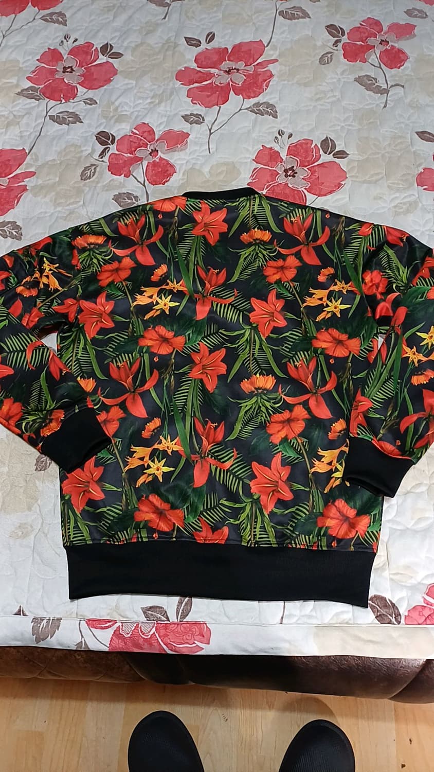 H&M 꽃무늬저지 100 가슴56 기장71 상품이미지4