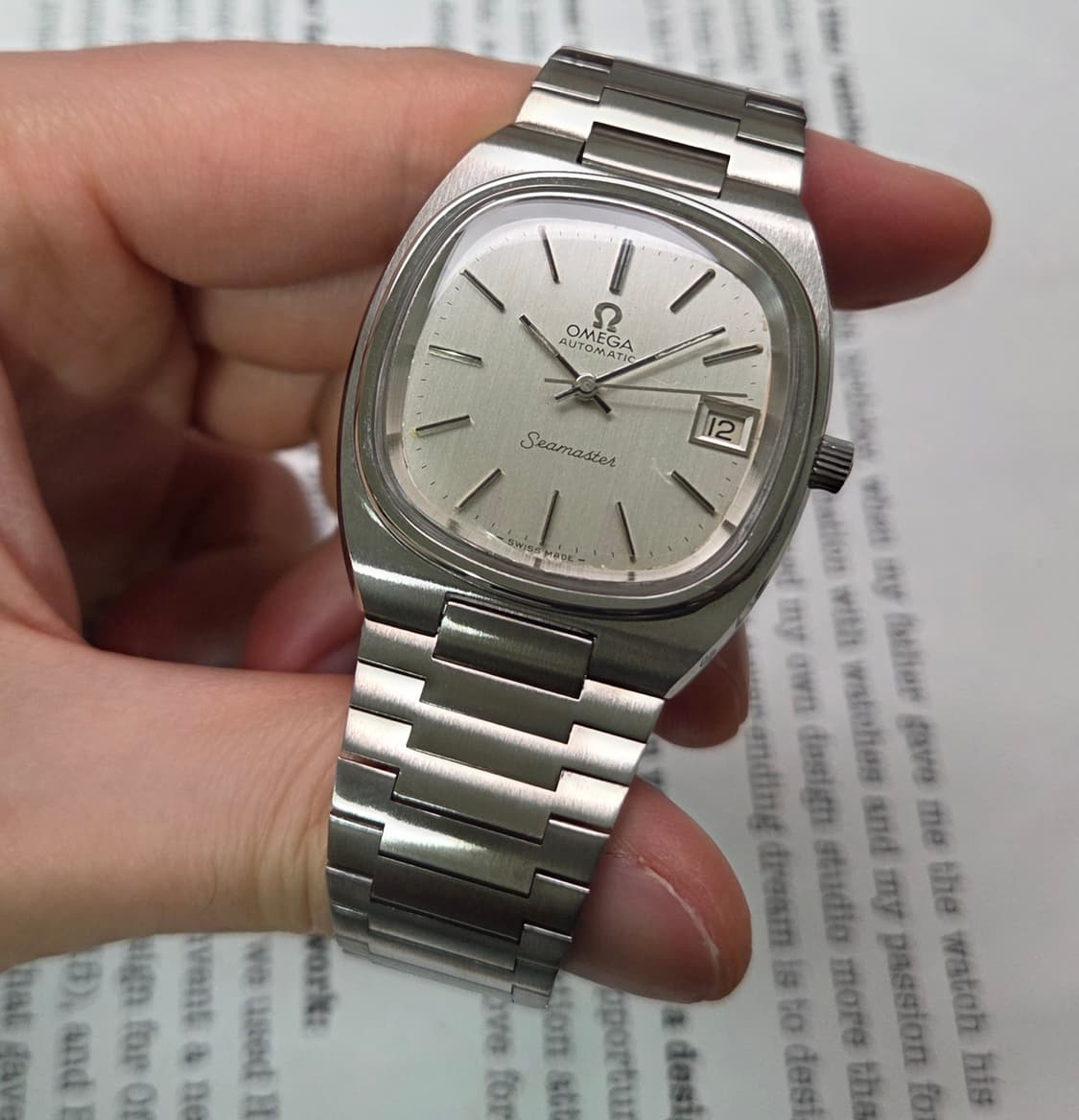 빈티지 오메가 씨마스터 테레비 순정 실버 싱글데이트 뻐뻐시 브슬 ver. 상품이미지3