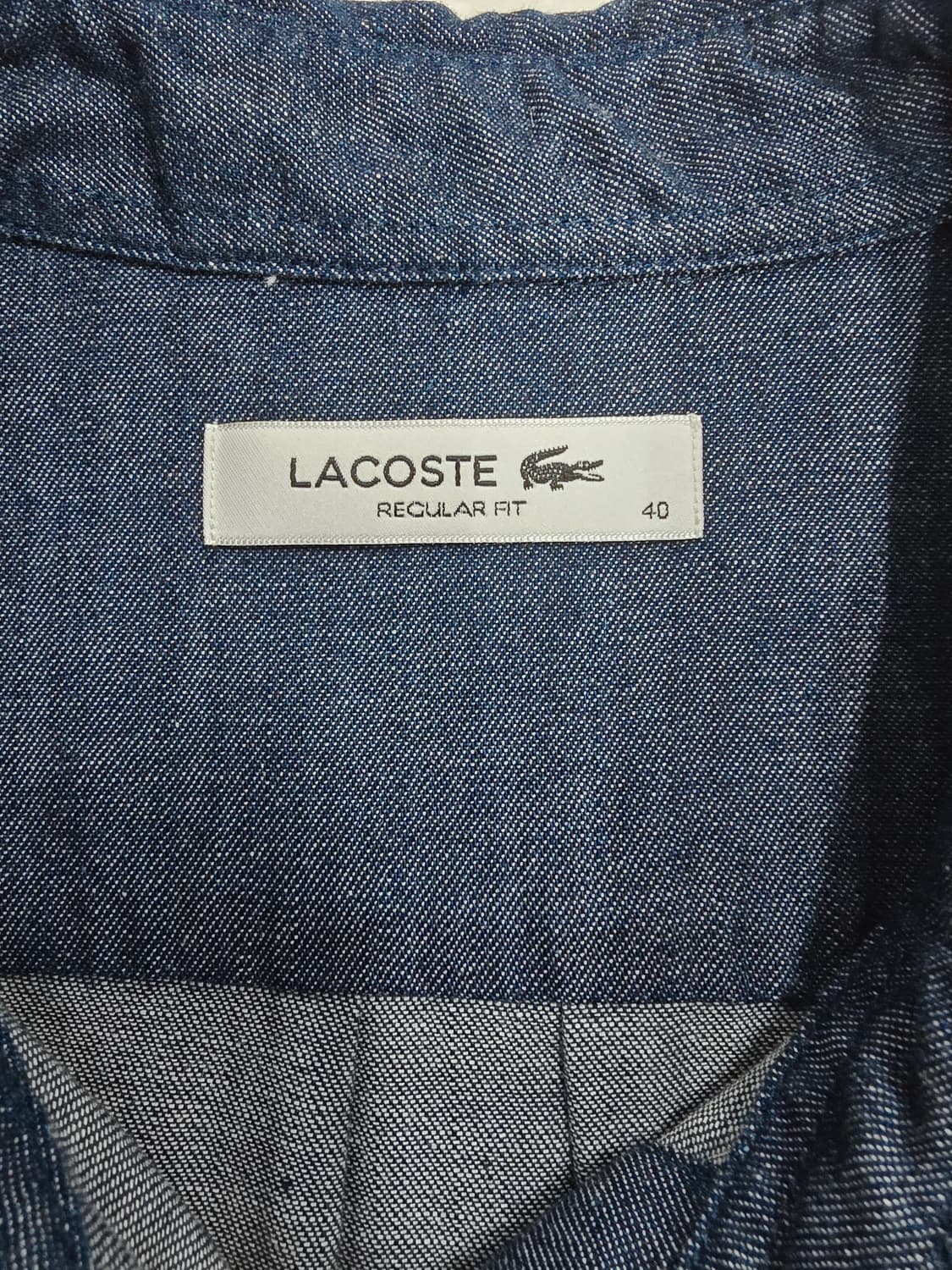 라코스테 데님 긴팔 셔츠 남방 레귤러핏 상품이미지8