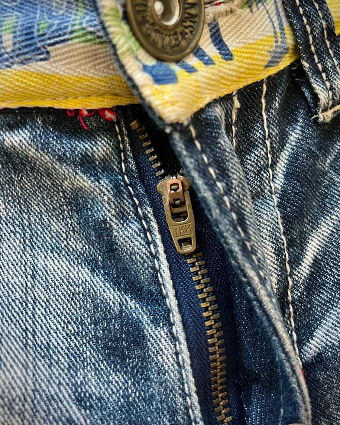 1980-90s Hyper Beach Washed Skinny Jeans 상품이미지7