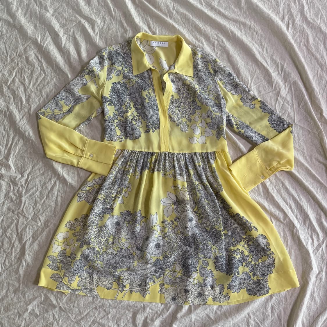 산드로 플라워 원피스  상품이미지3