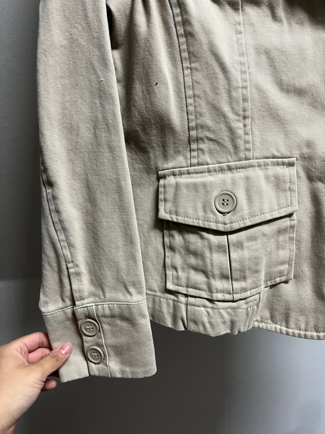 Beige work jacket 상품이미지2