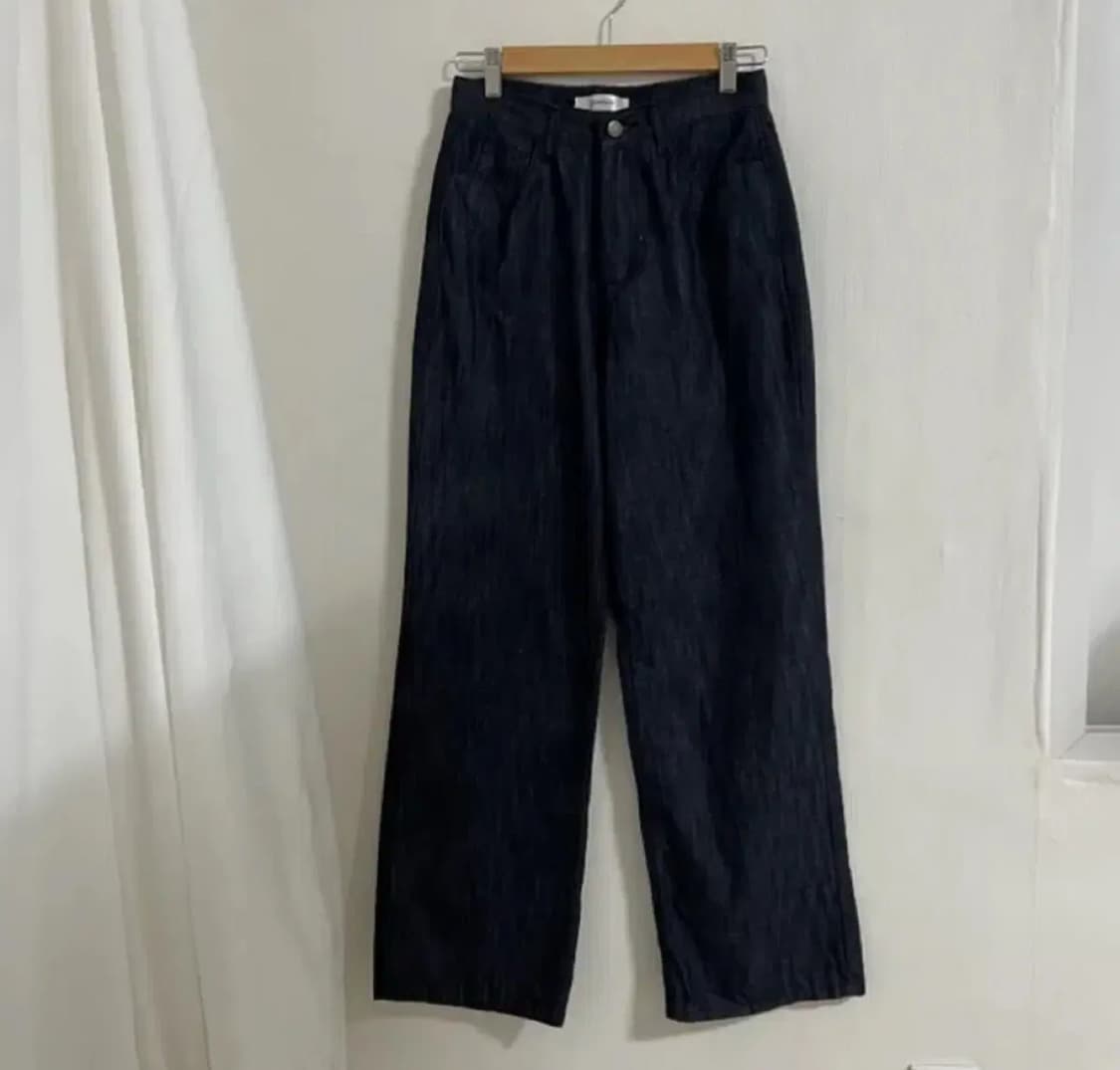 일자 생지 데님 팬츠 상품이미지1