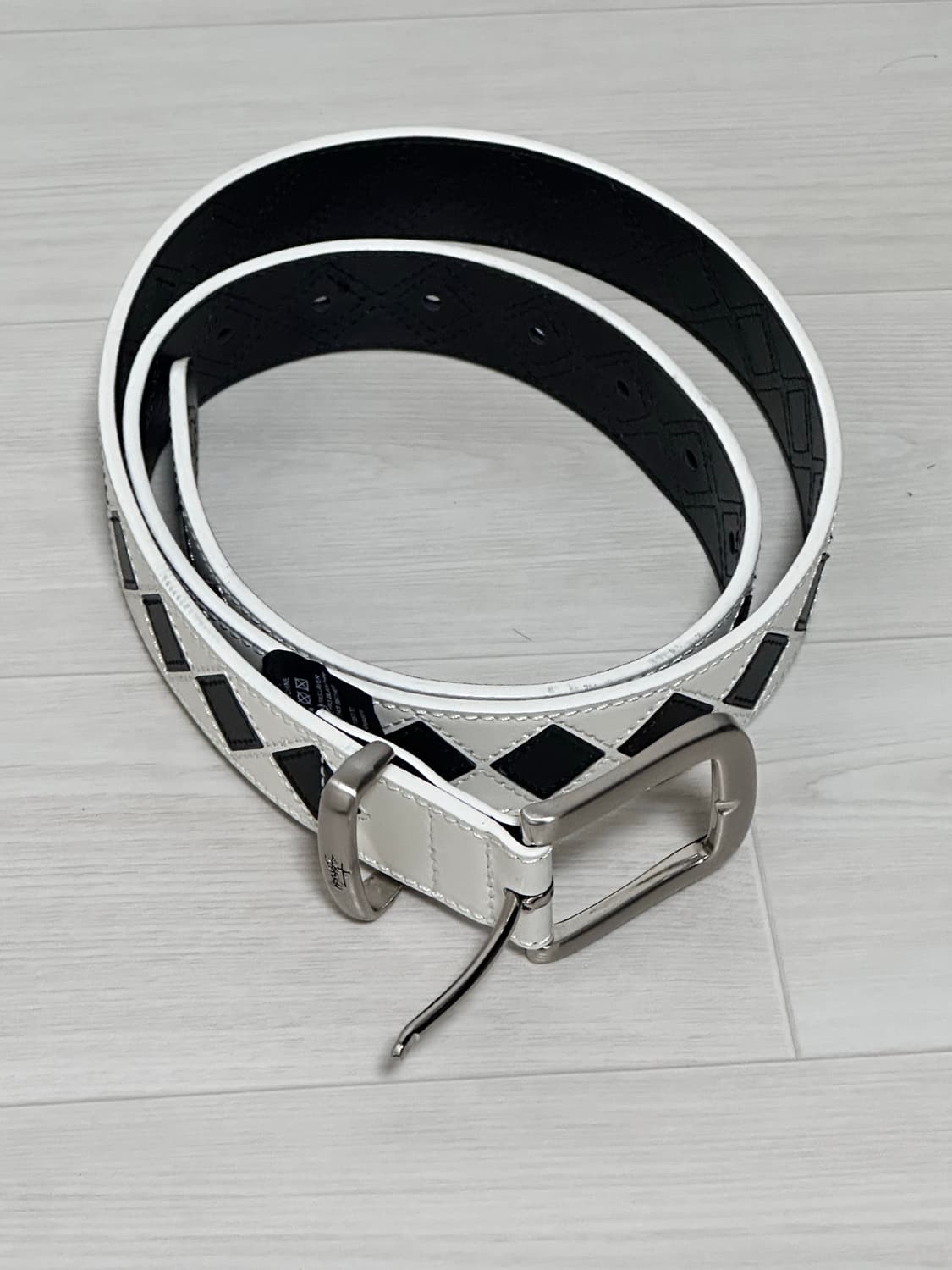 (L/XL) 스투시 아가일 스티치 벨트 상품이미지1