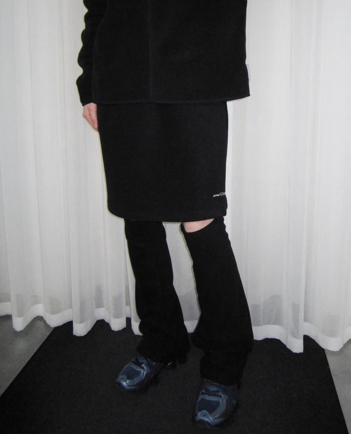 지초이컴포트 jichoi 24-006 플리스 스커트 팬츠1 상품이미지2