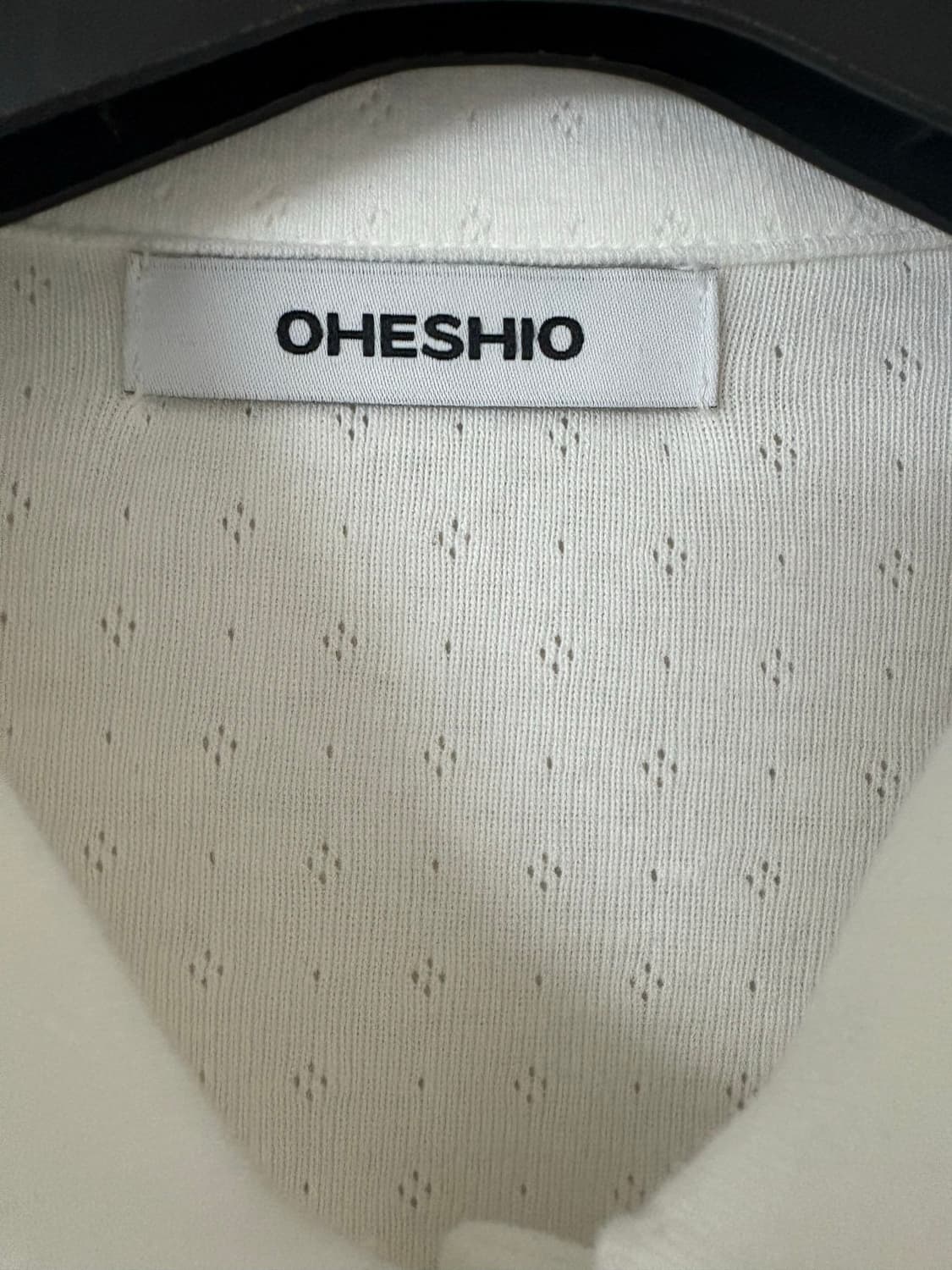오헤시오 OHESHIO 라운드 칼라 프릴 롱 티셔츠 상품이미지2