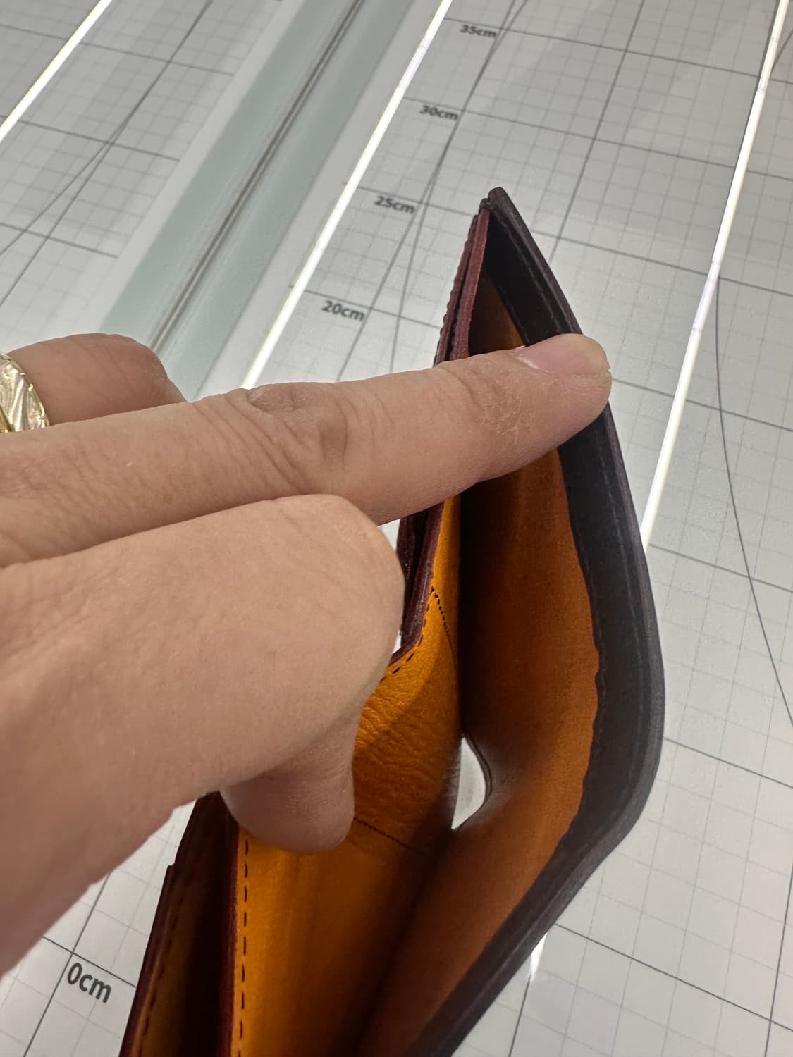 간조 코도반 버건디 반지갑 상품이미지4