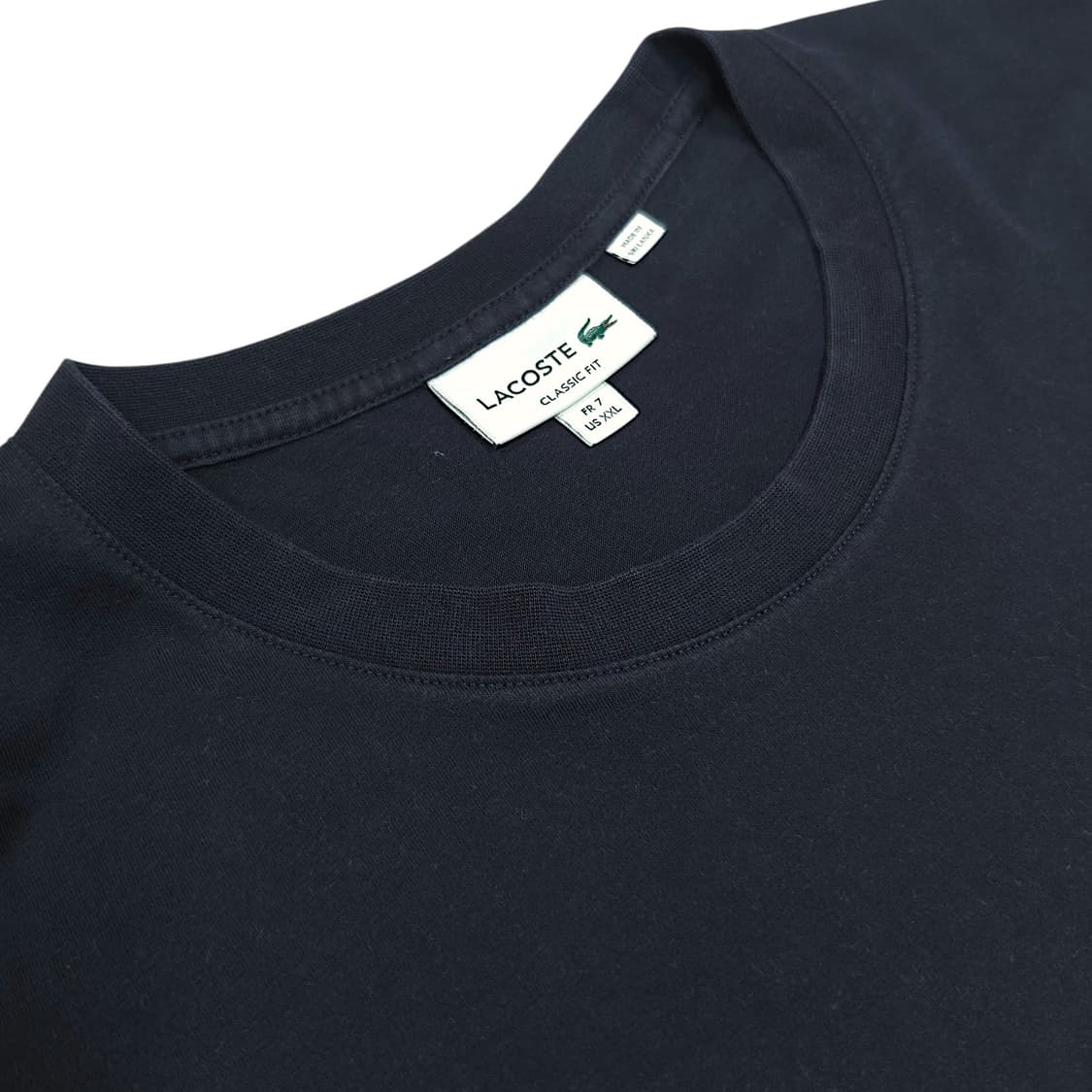 [2XL] 라코스테 블랙 그래픽 &퍼프 뱃지 매치 반팔티셔츠 상품이미지7