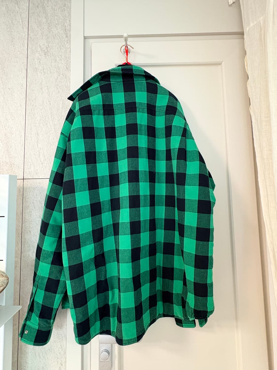 발렌시아가 패팅 체크셔츠 상품이미지4