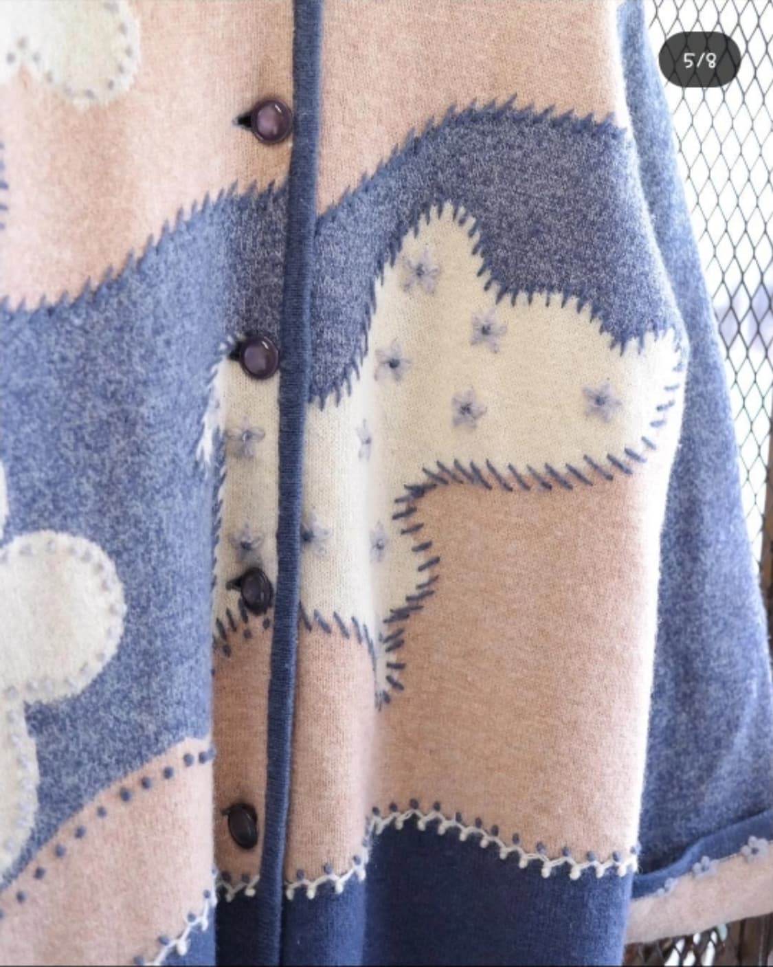 앨리스빈티지 압축 울 누빔 자켓가디건 상품이미지5