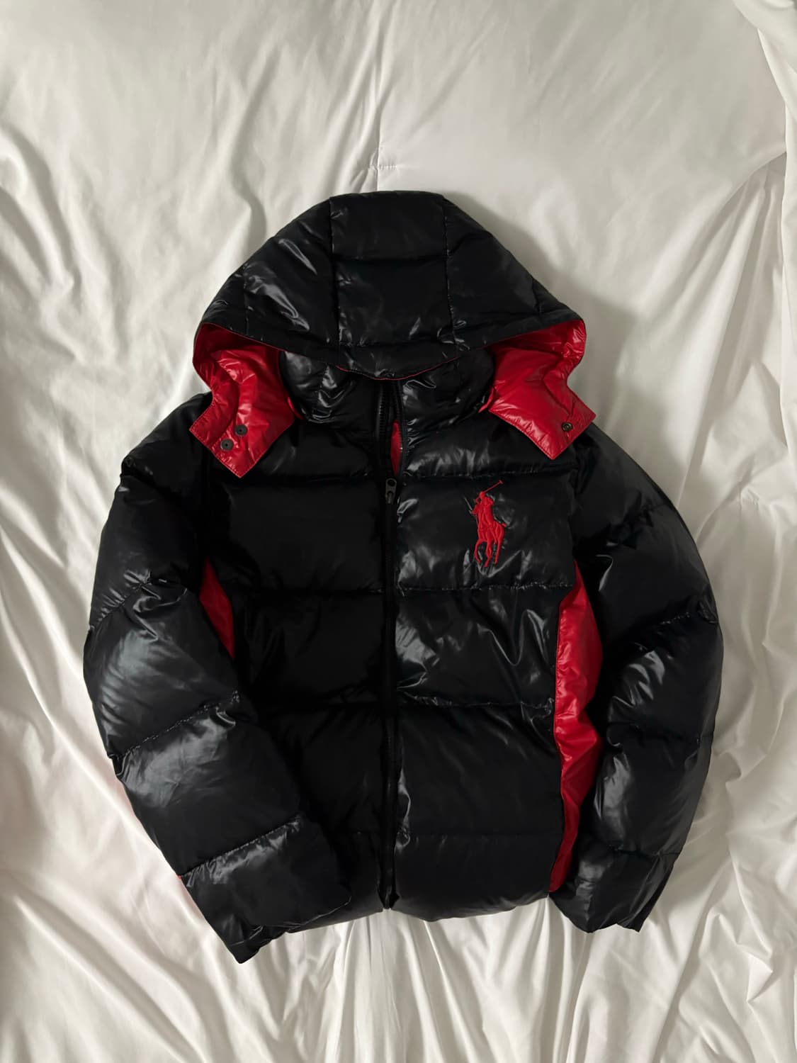 폴로 빅포니 유광 패딩 L 상품이미지1