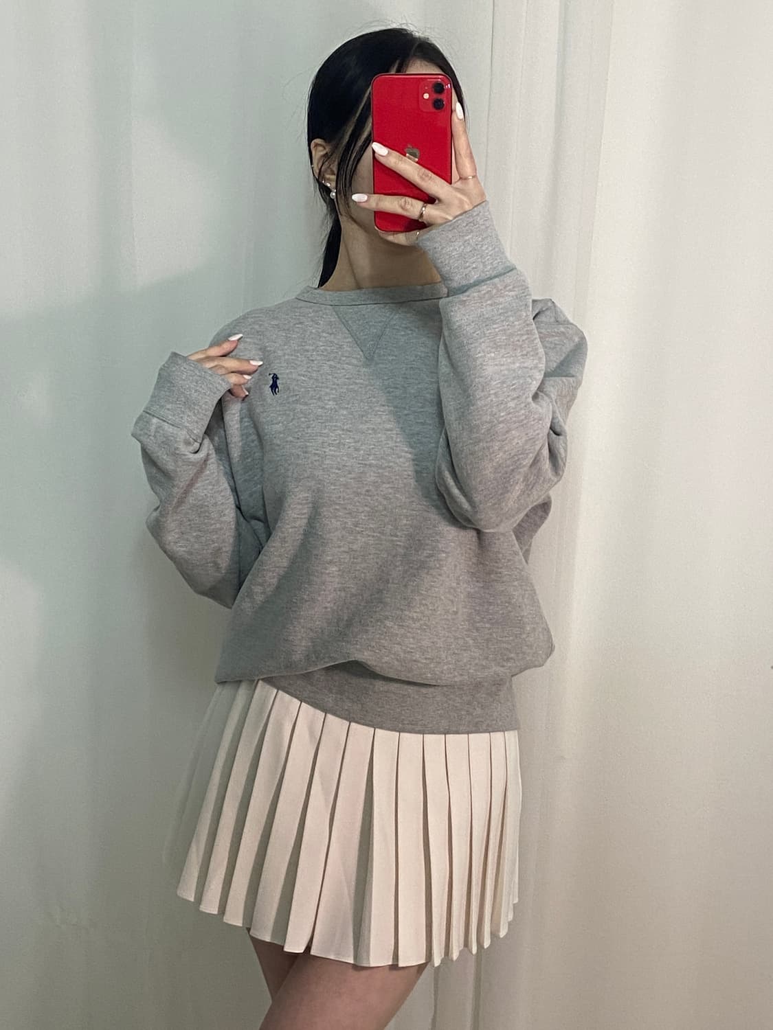 폴로 그레이 포니 맨투맨 상품이미지3