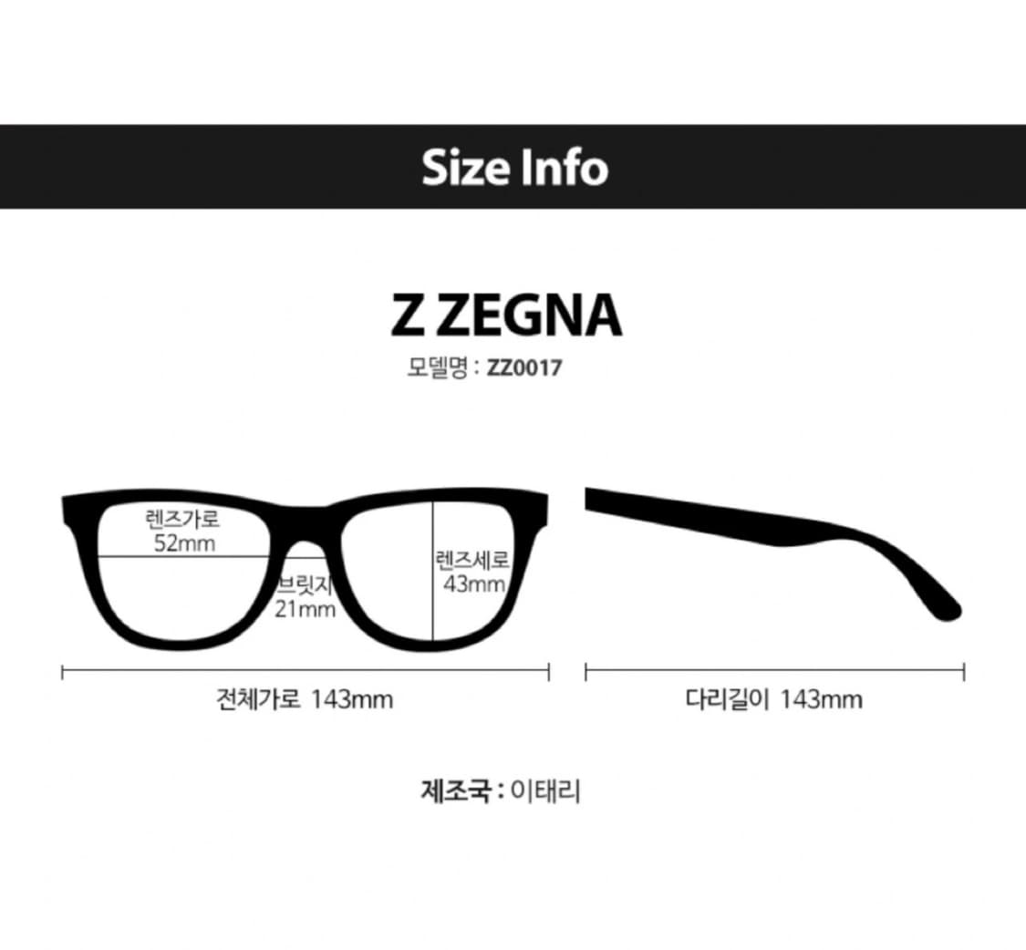 지 제냐 Zegna 선글래스 (레이벤 스타일) 상품이미지7
