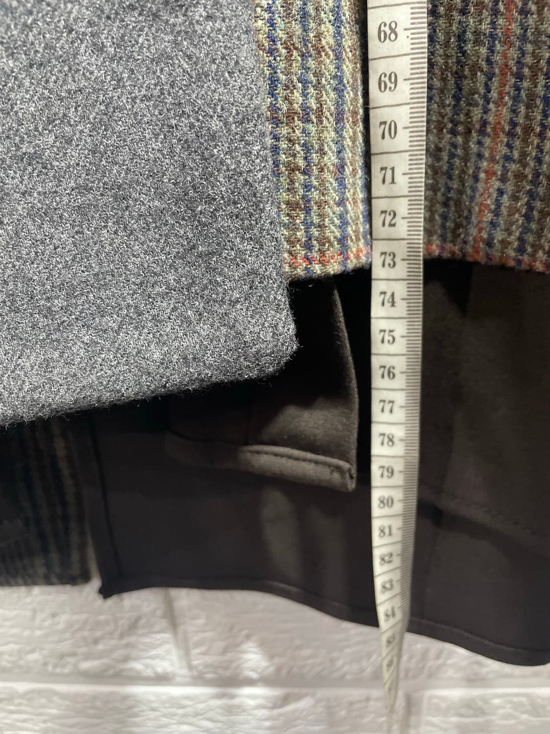 비지트인뉴욕 체크배색 울자켓66(정가32만) N.Y스튜디오 하객룩출근룩 상품이미지7