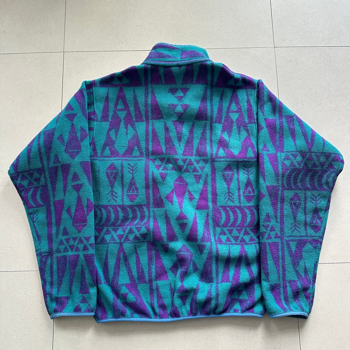 파타고니아 신칠라 스냅티 아즈텍 나바호 에스닉 패턴 플리스 S 상품이미지8