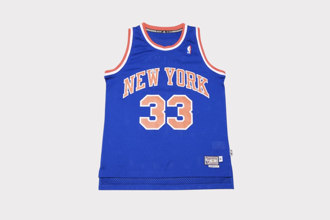 [M] 아디다스 x 하드우드 클래식 NBA 뉴욕닉스 패트릭 유잉 유니폼 상품이미지1