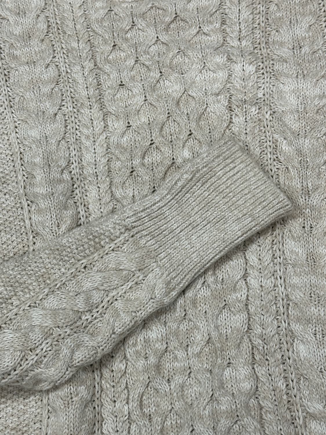 재팬 GAP 아이보리 꽈배기 니트 그런지 히피 에스닉 가을 겨울 이너 상품이미지9