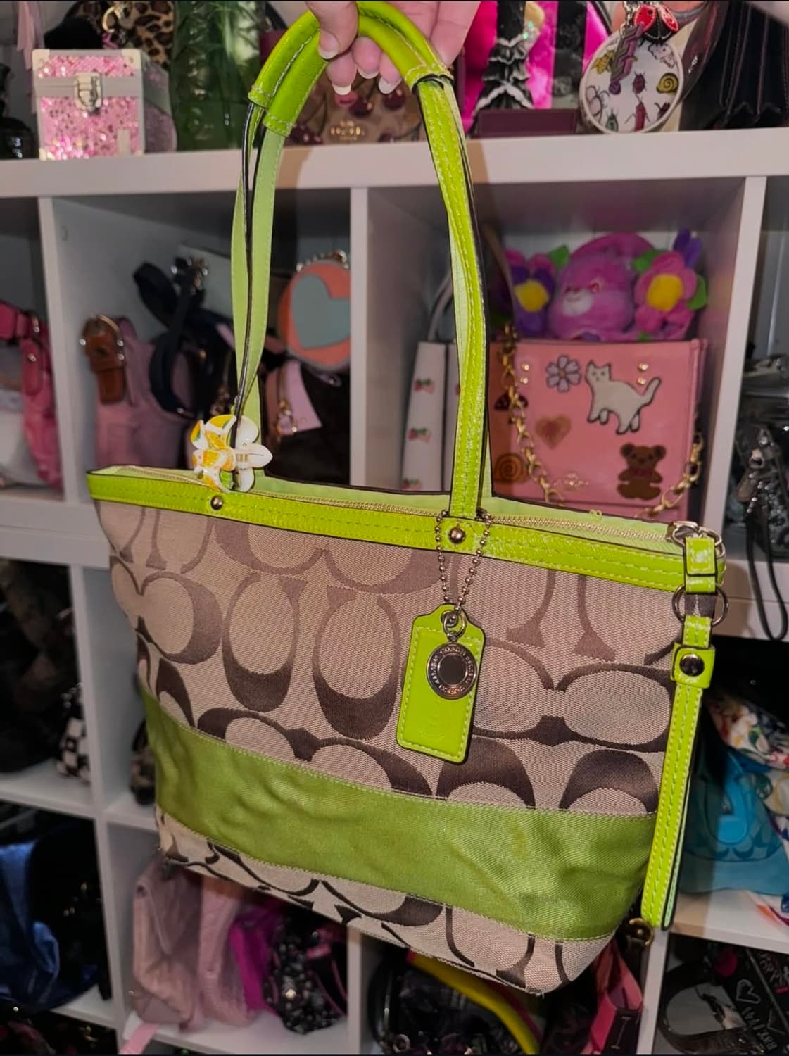 코치 시그니처그린숄더백 상품이미지1