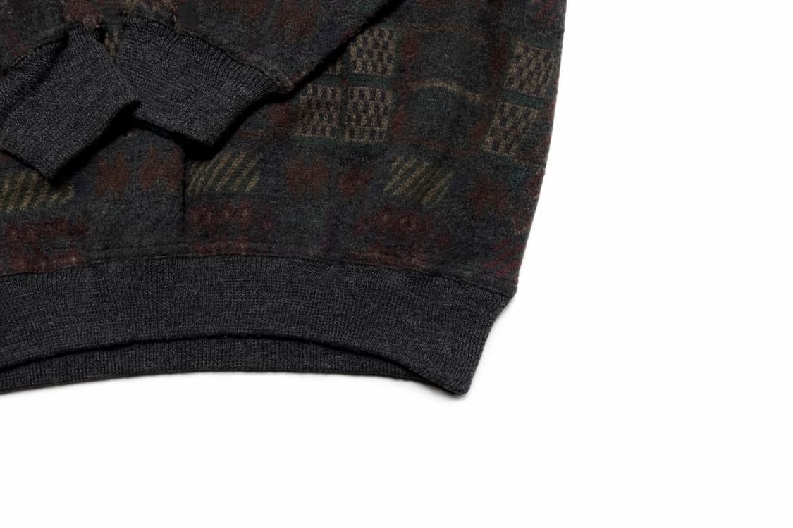 UK 80s~90s 영국 빈티지 에스닉 보헤미안 레트로 멀티 패턴 니트 상품이미지4