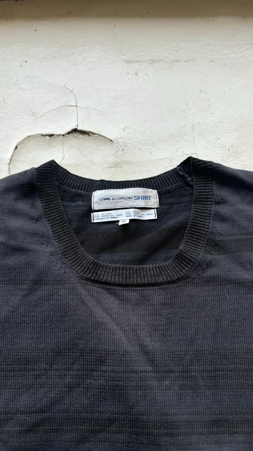 Comme des Garcons Shirt 블랙 스트라이프 니트 상품이미지2