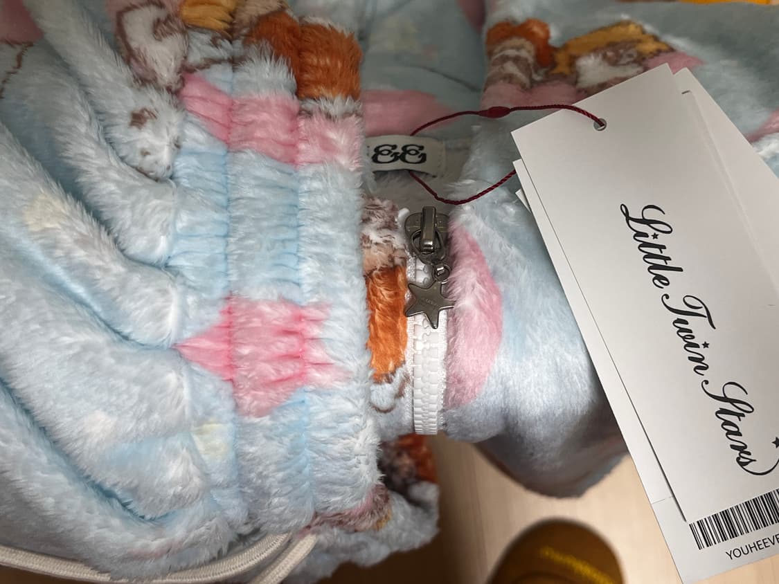 유희 리틀트윈스타 파자마 후드 집업 세트 스카이블루 색상 판매해요 상품이미지2