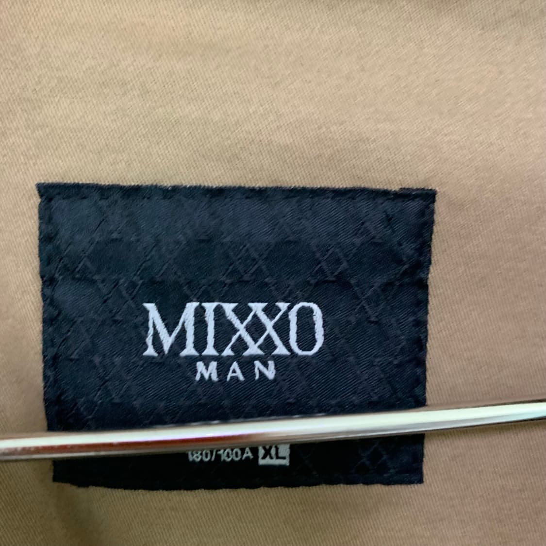 MIXXO 미쏘 야상 셔링 트렌치 자켓 하프코트 카멜 베이지 오버핏 XL 상품이미지2
