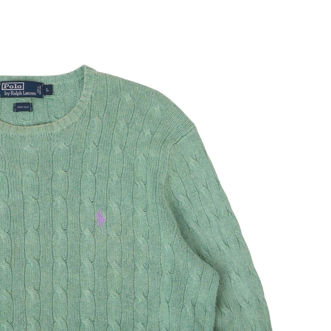 폴로랄프로렌 민트 실크 케이블 니트 상품이미지3