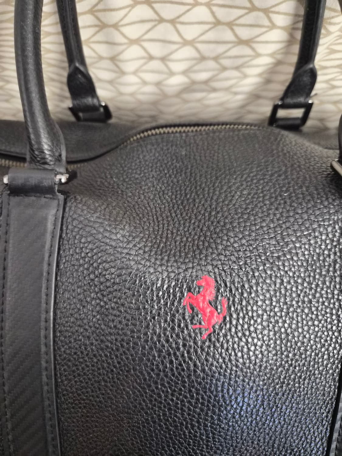 OS) TOD'S 토즈 x 페라리 보스턴백 팝니다 상품이미지2