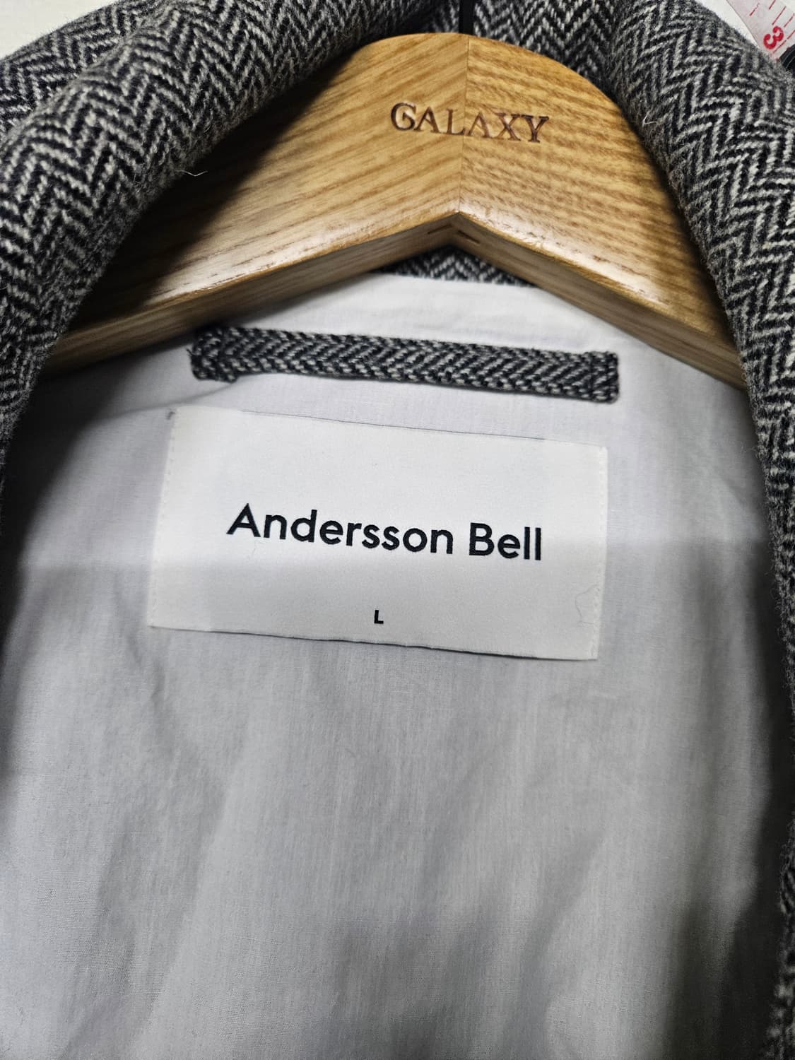 앤더슨벨 헤링본 더블 코트 L사이즈 오버핏 상품이미지3