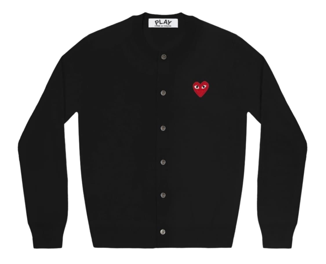 국내배송 새상품 / 꼼데가르송 여성 U넥 울가디건 상품이미지1