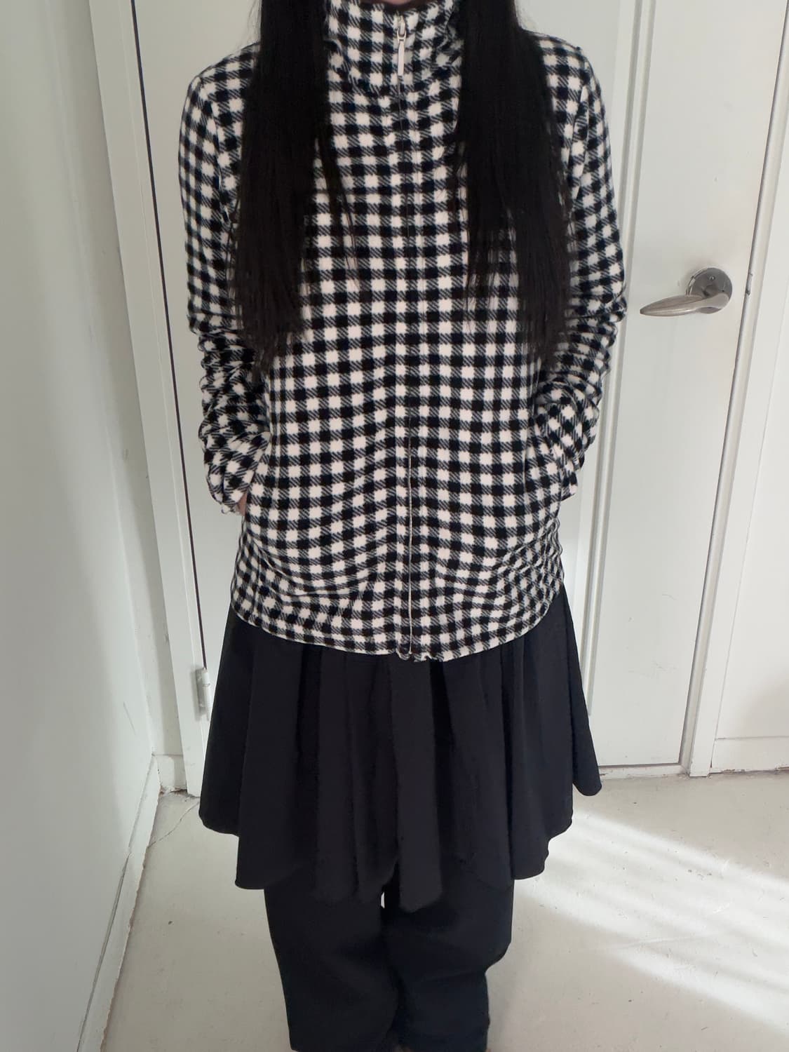 일본빈티지 모리 레이어드 후리스 체크 세트 상품이미지4