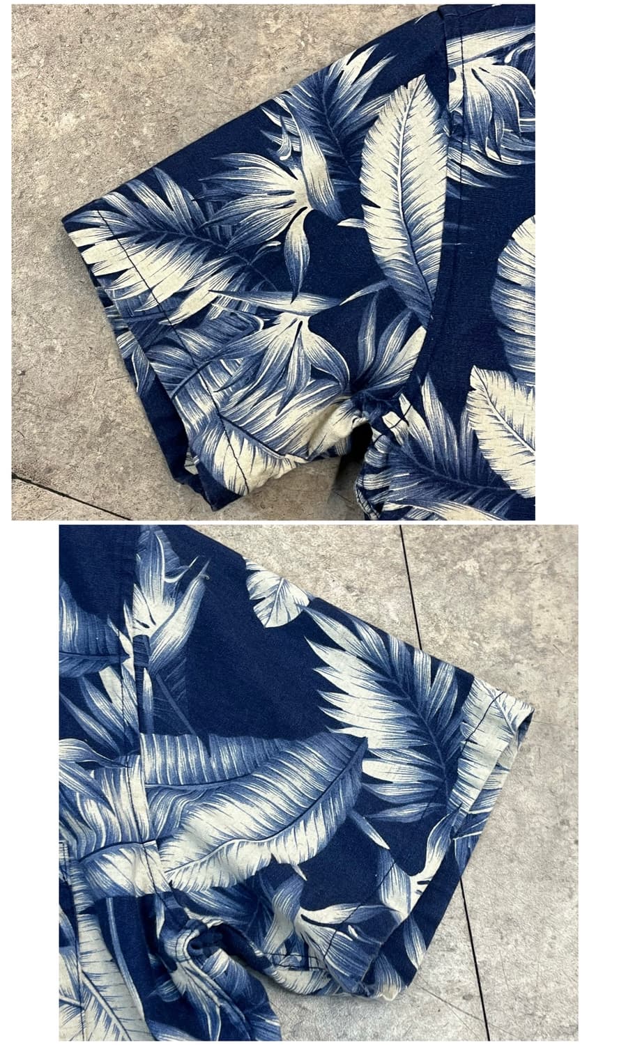 디아프바인 하와이안 반팔 셔츠 네이비 L #csz3509 상품이미지6