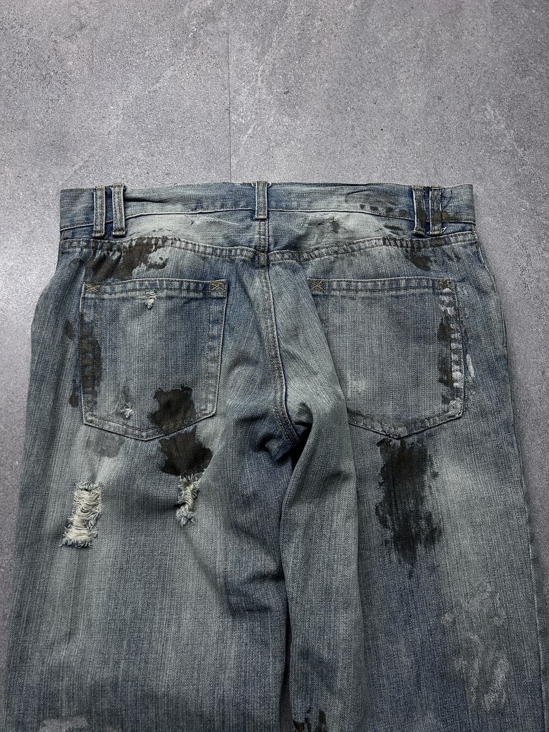 돌체앤가바나 더티 페인팅 워싱 데님 상품이미지8