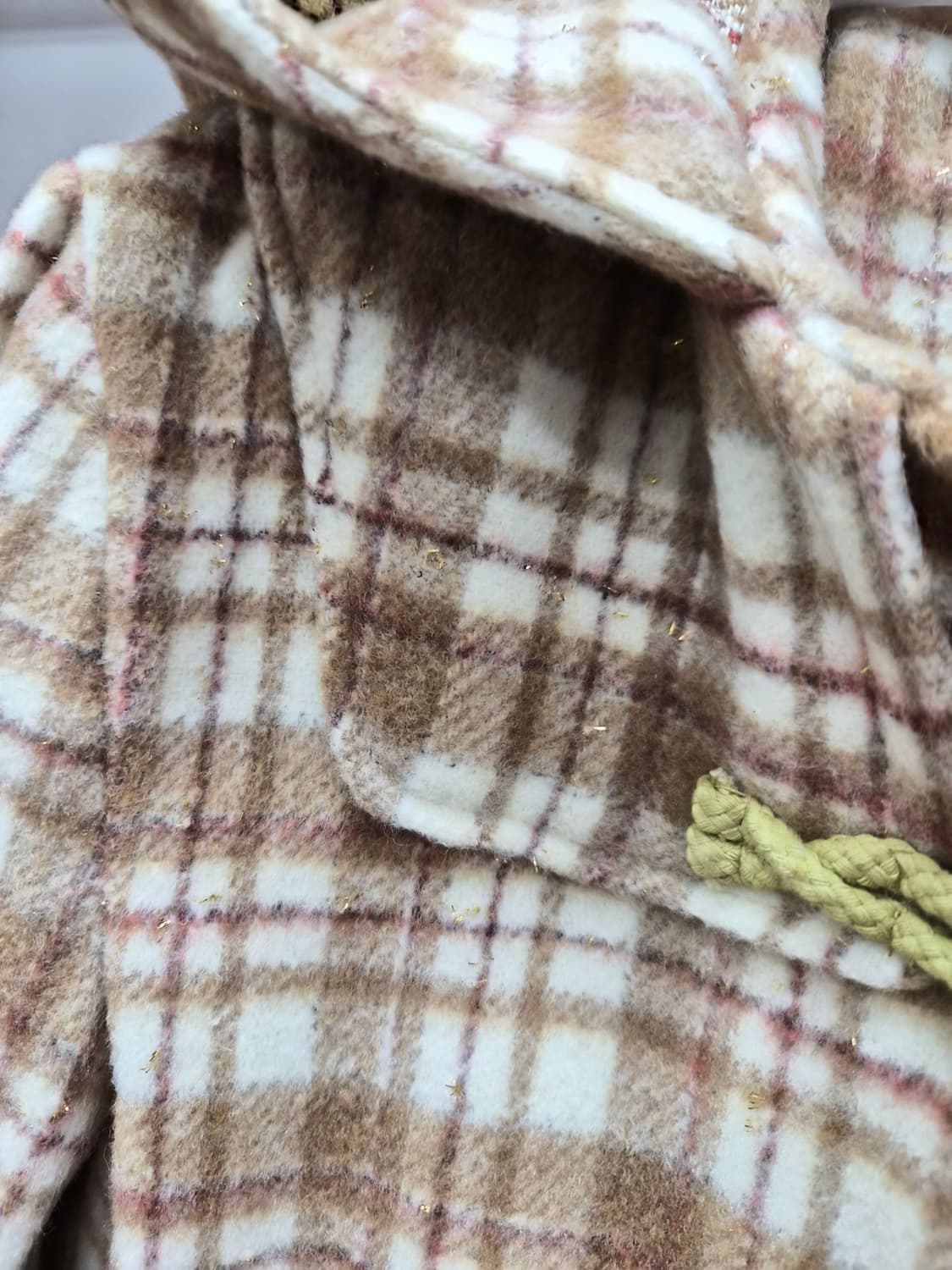 키이스 체크 떡볶이코트 상품이미지4