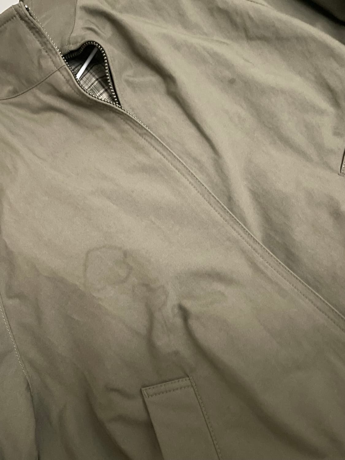 유니클로 해링턴재킷 올리브 S 상품이미지3