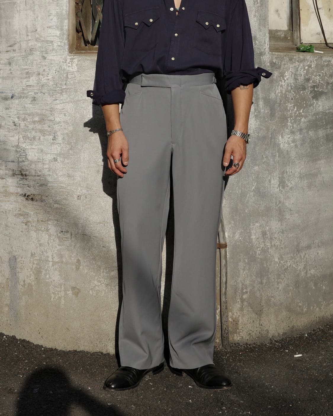 50~60‘s 빈티지 로커빌리 개버딘 슬랙스 상품이미지8