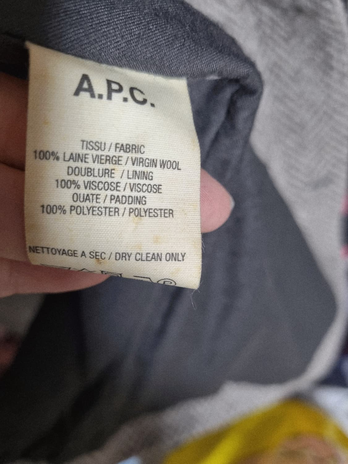 정품) APC  아페쎄   헤링본   반코트  상품이미지9